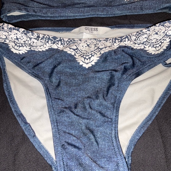 GUESS denim and lace look tankini - Picture 2 of 7